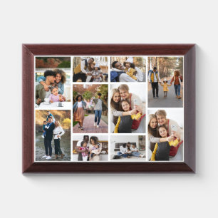 Design Your Own 10 Photo Collage Award Plaque