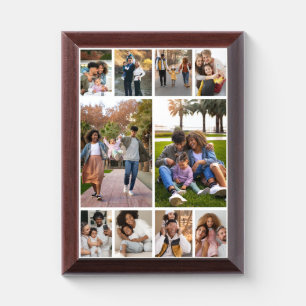 Design Your Own 10 Photo Collage Award Plaque