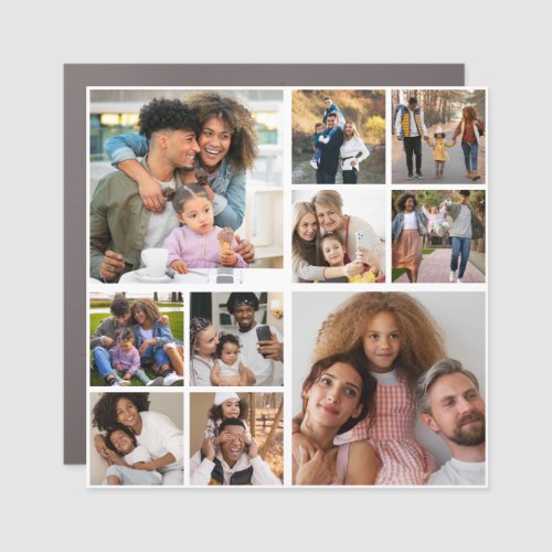 Design Your Own 10 Photo Collage Car Magnet