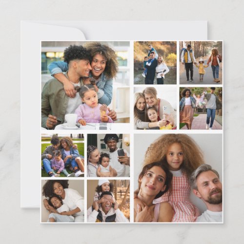 Design Your Own 10 Photo Collage Card