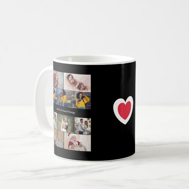 Design Your Own 10 Photo Collage Coffee Mug (Front Left)