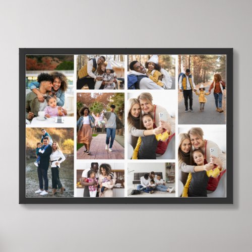 Design Your Own 10 Photo Collage Framed Art