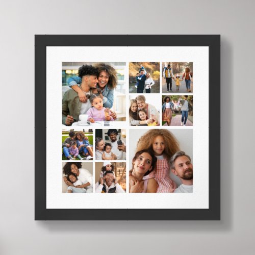 Design Your Own 10 Photo Collage Framed Art