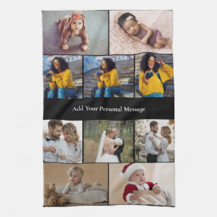 Design Your Own 10 Photo Collage Kitchen Towel
