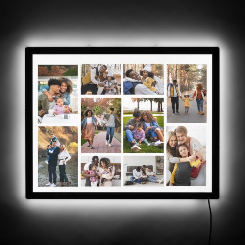 Design Your Own 10 Photo Collage LED Sign