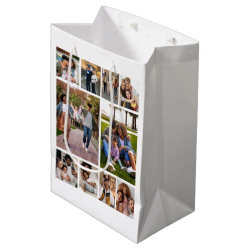 Design Your Own 10 Photo Collage Medium Gift Bag
