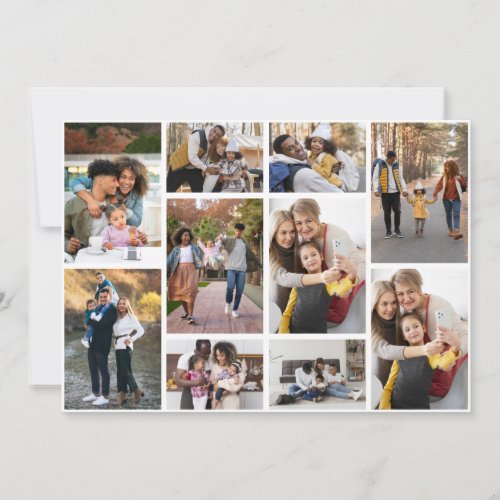 Design Your Own 10 Photo Collage Note Card