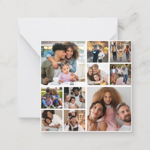 Design Your Own 10 Photo Collage Note Card