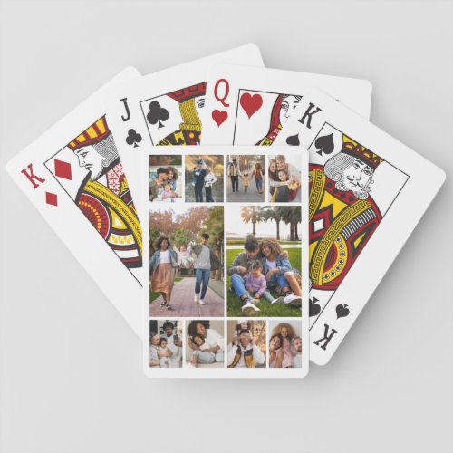 Design Your Own 10 Photo Collage Playing Cards
