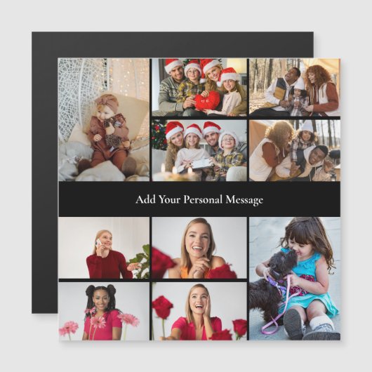 Design Your Own 10 Photo Collage Poster (Front/Back)