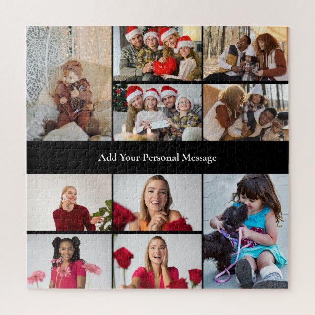 Design Your Own 10 Photo Collage Poster Jigsaw Puzzle (Vertical)