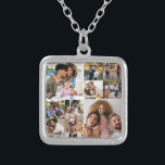 Design Your Own 10 Photo Collage Silver Plated Necklace<br><div class="desc">Customize your own personal photography. You can make this custom product for special occasions like weddings, birthdays, Christmas, Holidays, Memorials, Graduation, Anniversaries and more. It can also be given as a gift to your best friend, close friend, family, and relatives.</div>