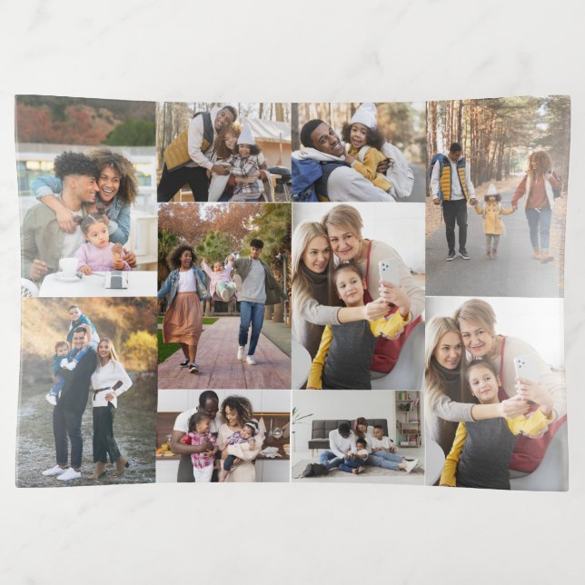 Design Your Own 10 Photo Collage Trinket Tray (Front)