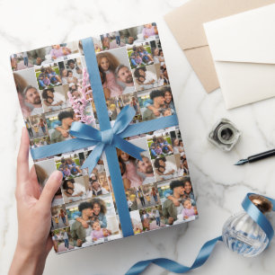 Design Your Own 10 Photo Collage Wrapping Paper