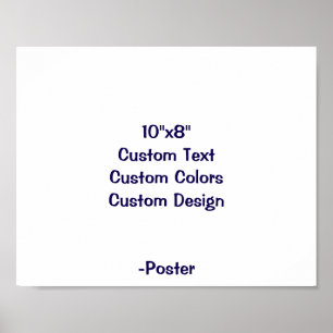 Design Your Own 10"x8" Matte Poster