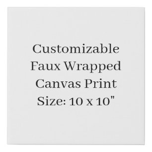 Design Your Own 10" x 10" Faux Canvas Print