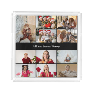Design Your Own 11 Photo Collage Acrylic Tray