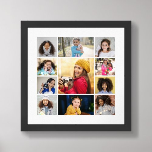 Design Your Own 11 Photo Collage Framed Art