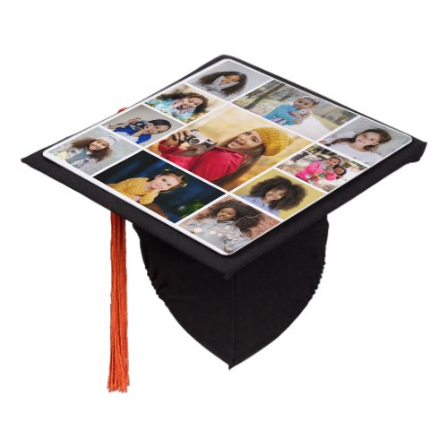Design Your Own 11 Photo Collage Graduation Cap Topper