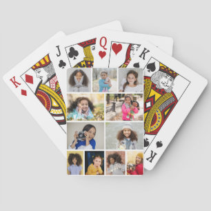 Design Your Own 11 Photo Collage Poker Cards