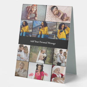 Design Your Own 11 Photo Collage Table Tent