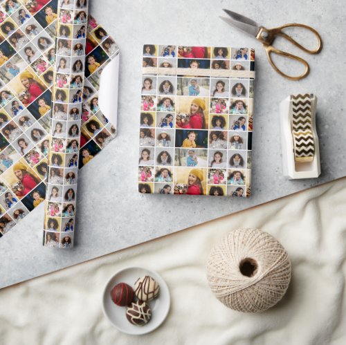 Design Your Own 11 Photo Collage Wrapping Paper