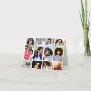 Design Your Own 12 Photo Collage Card