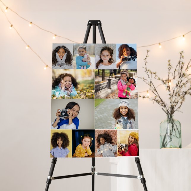 Design Your Own 12 Photo Collage Foam Board (In Situ (Stand))