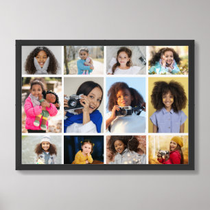 Design Your Own 12 Photo Collage Framed Art