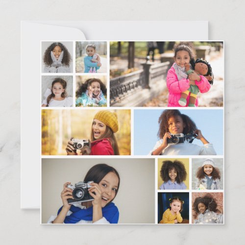 Design Your Own 12 Photo Collage Holiday Card