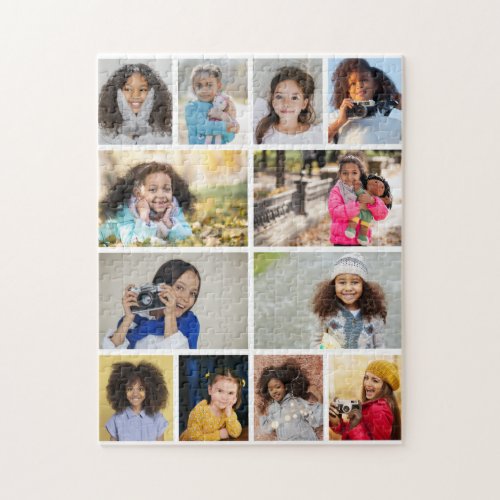 Design Your Own 12 Photo Collage Jigsaw Puzzle