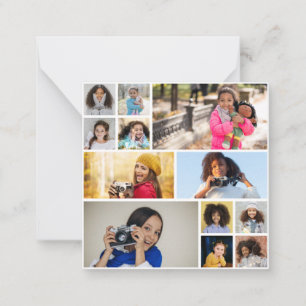 Design Your Own 12 Photo Collage Note Card