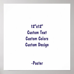Design Your Own 12"x12" Matte Poster
