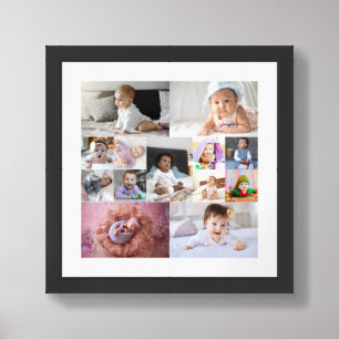 Design Your Own 13 Photo Collage Framed Art