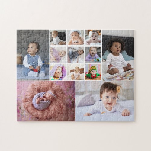 Design Your Own 13 Photo Collage Jigsaw Puzzle