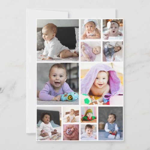 Design Your Own 13 Photo Collage Note Card