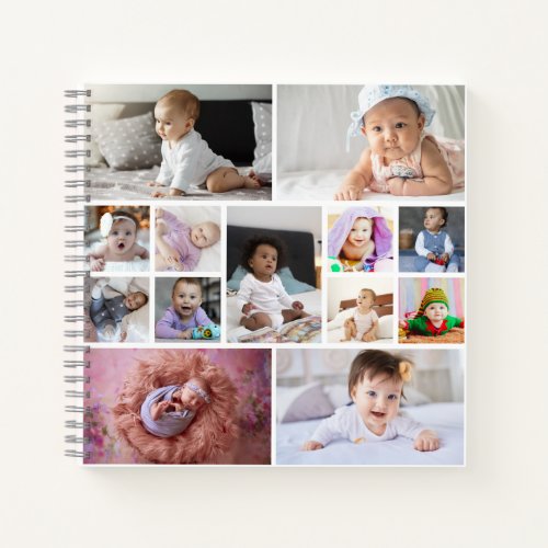 Design Your Own 13 Photo Collage Notebook