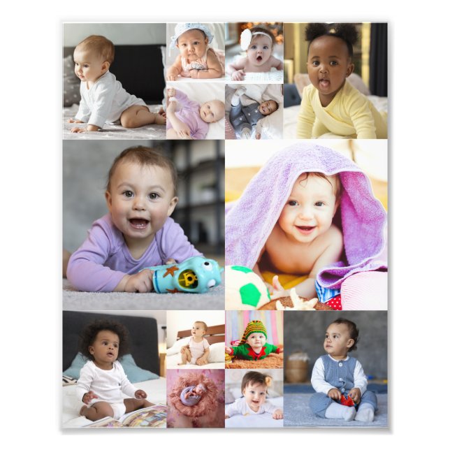 Design Your Own 14 Photo Collage (Front)