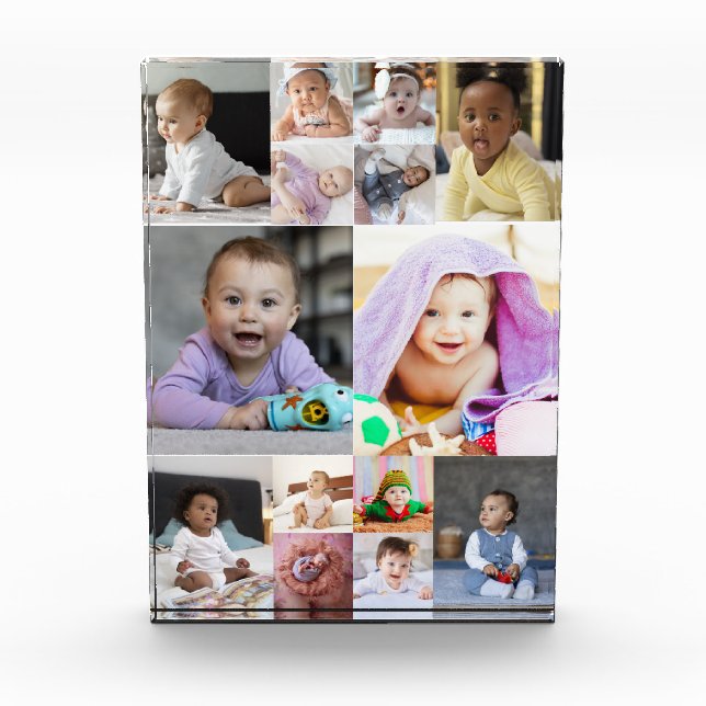 Design Your Own 14 Photo Collage Block (Front)