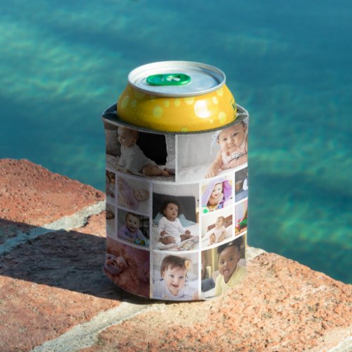 Design Your Own 14 Photo Collage Can Cooler