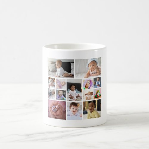 Design Your Own 14 Photo Collage Coffee Mug