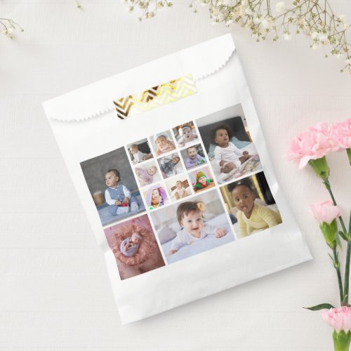 Design Your Own 14 Photo Collage Favor Bag
