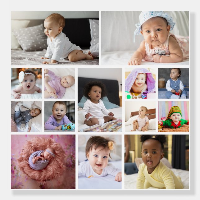 Design Your Own 14 Photo Collage Foam Board (Front)