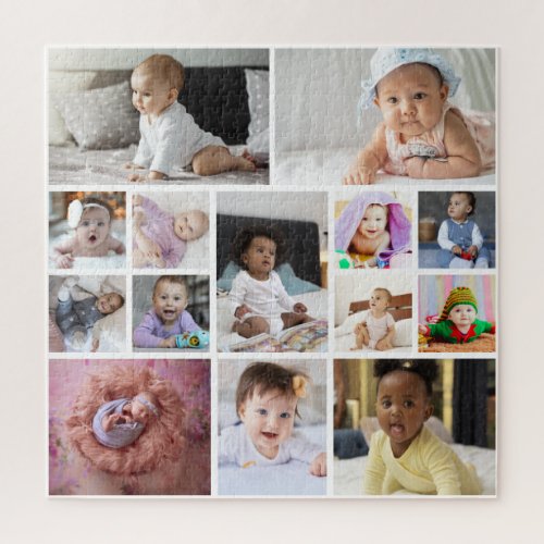 Design Your Own 14 Photo Collage Jigsaw Puzzle