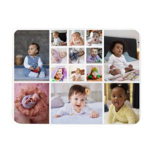 Design Your Own 14 Photo Collage Magnet