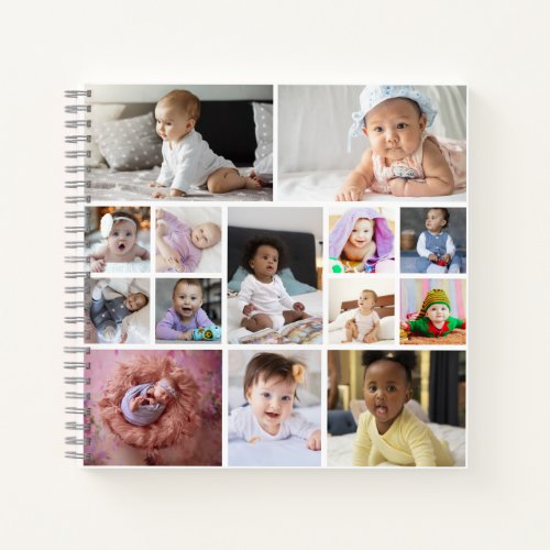 Design Your Own 14 Photo Collage Notebook