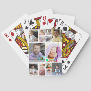 Design Your Own 14 Photo Collage Poker Cards