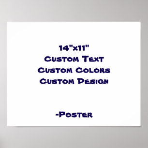 Design Your Own 14"x11" Matte Poster