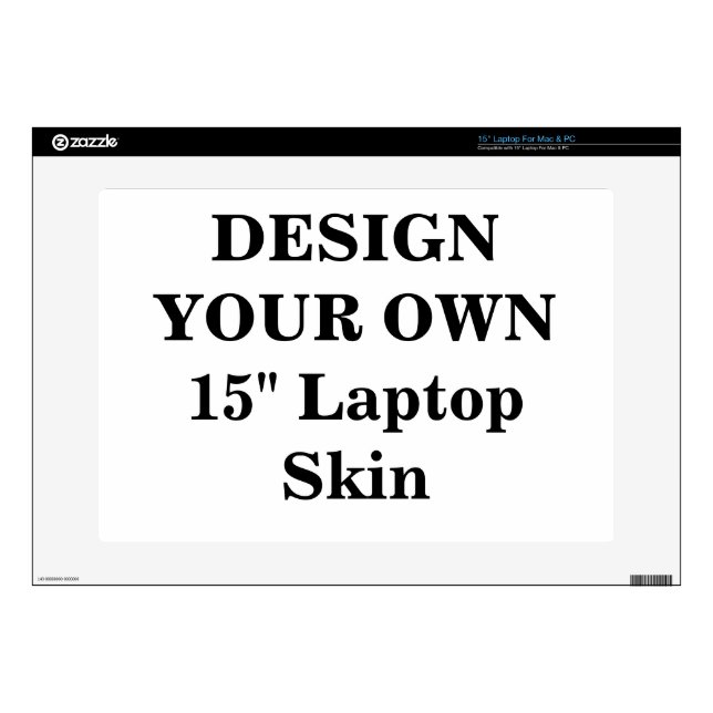 Design Your Own 15" Laptop Skin (Product)