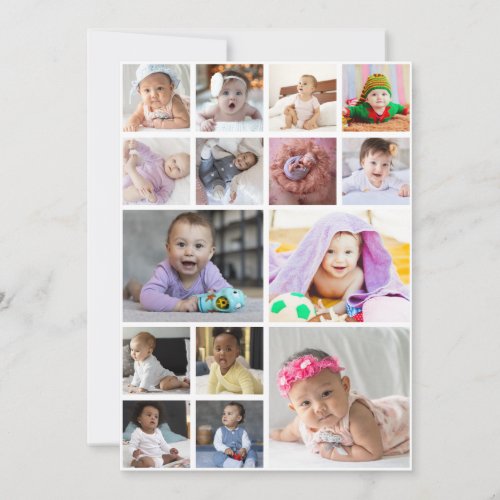 Design Your Own 15 Photo Collage Note Card